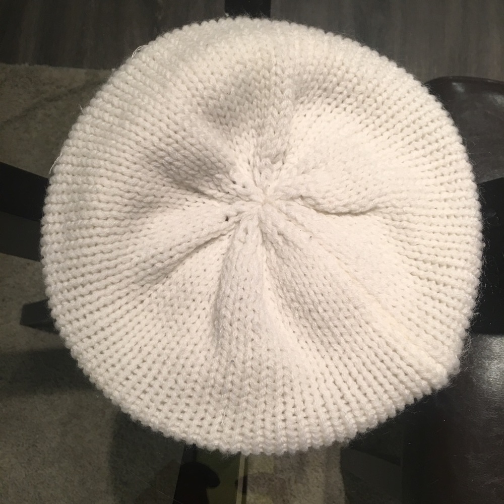 Cream Knit Hat with Bow FREE WITH BUNDLE!